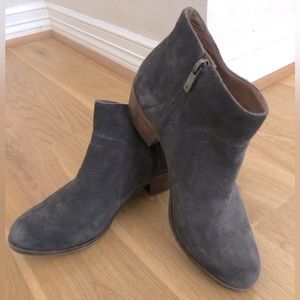 Women’s Lucky Brand dark gray suede bootie
